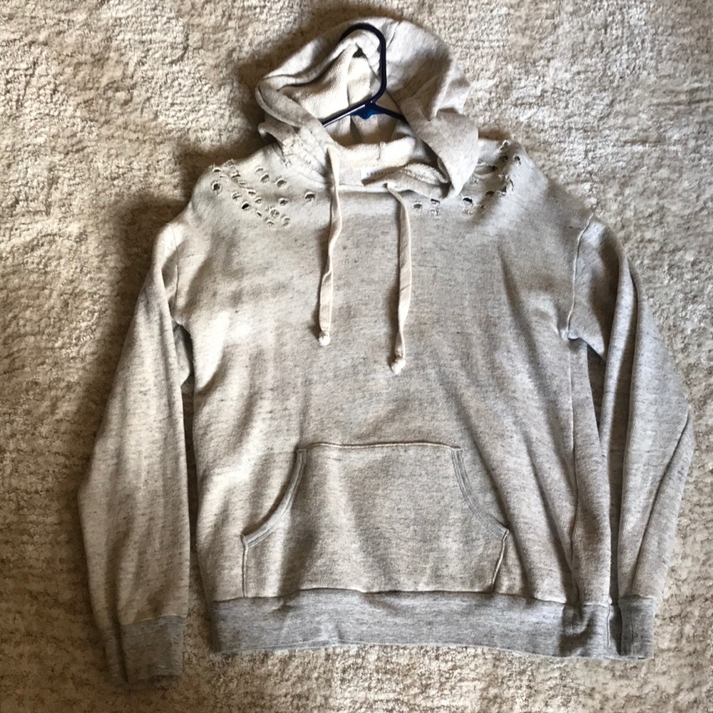 cute worn look hoodie